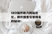 SEO插件助力网站优化，提升搜索引擎排名的秘诀！
