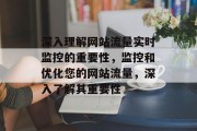 深入理解网站流量实时监控的重要性，监控和优化您的网站流量，深入了解其重要性