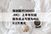 微创医疗(00853.HK)：上半年权益股东应占亏损为4660.2万美元