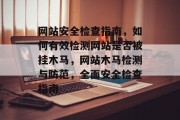网站安全检查指南，如何有效检测网站是否被挂木马，网站木马检测与防范，全面安全检查指南