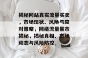 揭秘网站真实流量买卖，市场现状、风险与应对策略，网络流量黑市揭秘，揭秘真相、市场动态与风险防控