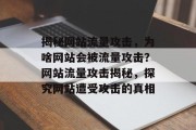 揭秘网站流量攻击，为啥网站会被流量攻击？网站流量攻击揭秘，探究网站遭受攻击的真相