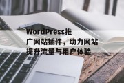 WordPress推广网站插件，助力网站提升流量与用户体验