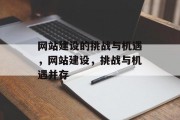 网站建设的挑战与机遇，网站建设，挑战与机遇并存