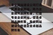 专业网站建设公司打造优质企业网站，助力企业提升品牌形象，打造专业企业网站，塑造卓越品牌形象，专业网站建设，塑造企业卓越品牌形象