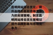 昆明网站排名优化，提升品牌形象和市场竞争力的关键策略，制定昆明网站排名优化策略以提升品牌形象与市场竞争力