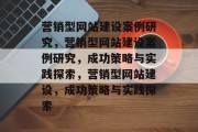 营销型网站建设案例研究，营销型网站建设案例研究，成功策略与实践探索，营销型网站建设，成功策略与实践探索