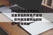 揭秘软件刷流量网站，流量背后的灰色产业链，软件刷流量网站的灰色产业链揭秘