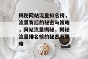 揭秘网站流量排名榜，流量背后的秘密与策略，网站流量揭秘，揭秘流量排名榜的秘密与策略