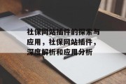 社保网站插件的探索与应用，社保网站插件，深度解析和应用分析