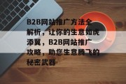 B2B网站推广方法全解析，让你的生意如虎添翼，B2B网站推广攻略，助您生意腾飞的秘密武器