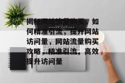 揭秘网站流量购买，如何精准引流，提升网站访问量，网站流量购买攻略，精准引流，高效提升访问量