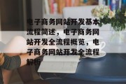 电子商务网站开发基本流程简述，电子商务网站开发全流程概览，电子商务网站开发全流程解析