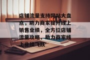 店铺流量支持网站大盘点，助力商家提升线上销售业绩，全方位店铺流量攻略，助力商家线上业绩飞跃