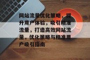 网站流量优化策略，提升用户体验，吸引精准流量，打造高效网站流量，优化策略与精准用户吸引指南