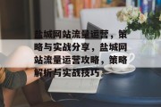 盐城网站流量运营，策略与实战分享，盐城网站流量运营攻略，策略解析与实战技巧