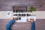 圣唐控股(08305.HK)完成配售2.52亿股
