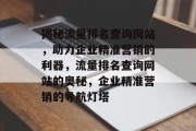 揭秘流量排名查询网站，助力企业精准营销的利器，流量排名查询网站的奥秘，企业精准营销的导航灯塔