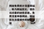 揭秘免费统计流量网站，助力网站优化，提升访问量的秘密武器，免费流量神器揭秘，网站优化流量提升的秘密通道