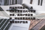 网站如何屏蔽IP，高效防止恶意访问与数据泄露，高效IP屏蔽策略，网站恶意访问与数据泄露防护指南
