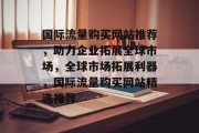 国际流量购买网站推荐，助力企业拓展全球市场，全球市场拓展利器，国际流量购买网站精选推荐
