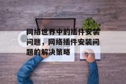 网络世界中的插件安装问题，网络插件安装问题的解决策略