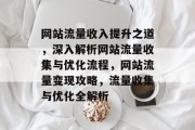 网站流量收入提升之道，深入解析网站流量收集与优化流程，网站流量变现攻略，流量收集与优化全解析