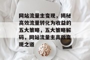 网站流量主变现，揭秘高效流量转化为收益的五大策略，五大策略解码，网站流量主高效变现之道