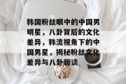韩国粉丝眼中的中国男明星，八卦背后的文化差异，韩流视角下的中国男星，揭秘粉丝文化差异与八卦趣谈
