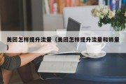 美团怎样提升流量（美团怎样提升流量和销量）