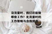 没流量时，我们还能做哪些工作？无流量时的工作策略与自我提升