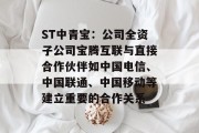 ST中青宝：公司全资子公司宝腾互联与直接合作伙伴如中国电信、中国联通、中国移动等建立重要的合作关系