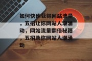 如何快速获得网站流量，五招让你网站人潮涌动，网站流量翻倍秘籍，五招助你网站人潮涌动