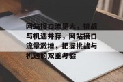 网站接口流量大，挑战与机遇并存，网站接口流量激增，把握挑战与机遇的双重考验