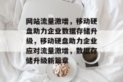 网站流量激增，移动硬盘助力企业数据存储升级，移动硬盘助力企业应对流量激增，数据存储升级新篇章
