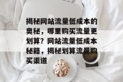 揭秘网站流量低成本的奥秘，哪里购买流量更划算？网站流量低成本秘籍，揭秘划算流量购买渠道