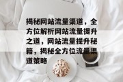 揭秘网站流量渠道，全方位解析网站流量提升之道，网站流量提升秘籍，揭秘全方位流量渠道策略