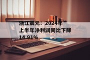 浙江震元：2024年上半年净利润同比下降14.91%