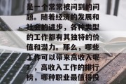 什么工作都能赚钱?这是一个常常被问到的问题。随着经济的发展和社会的进步,各种类型的工作都有其独特的价值和潜力。那么,哪些工作可以带来高收入呢?,高收入工作的排行榜,哪种职业最值得投资?