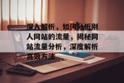 深入解析，如何分析别人网站的流量，揭秘网站流量分析，深度解析高效方法