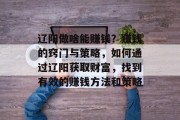 辽阳做啥能赚钱？赚钱的窍门与策略，如何通过辽阳获取财富，找到有效的赚钱方法和策略