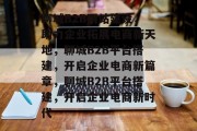 聊城B2B网站建设，助力企业拓展电商新天地，聊城B2B平台搭建，开启企业电商新篇章，聊城B2B平台搭建，开启企业电商新时代