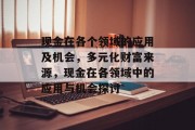 现金在各个领域的应用及机会，多元化财富来源，现金在各领域中的应用与机会探讨
