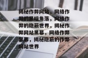 揭秘作弊网站，网络作弊的黑暗角落，网络作弊的隐蔽世界，揭秘作弊网站黑幕，网络作弊黑幕，揭秘隐蔽的作弊网站世界