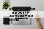 摩根士丹利基金洪天阳：展望 2024下半年全球大类资产 美债胜率较高