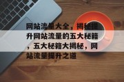 网站流量大全，揭秘提升网站流量的五大秘籍，五大秘籍大揭秘，网站流量提升之道