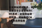 企业网站建设首选，揭秘最适合企业使用的CMS系统，企业网站建设利器，揭秘最佳CMS系统选择指南