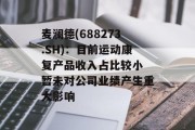 麦澜德(688273.SH)：目前运动康复产品收入占比较小 暂未对公司业绩产生重大影响