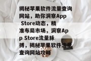 揭秘苹果软件流量查询网站，助你洞察App Store动态，精准布局市场，洞察App Store流量脉搏，揭秘苹果软件流量查询网站攻略