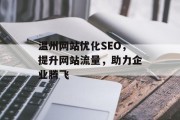 温州网站优化SEO，提升网站流量，助力企业腾飞